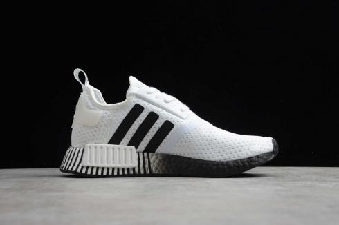 Adidas NMD R1 Boost White Black Running Shoes FV3686