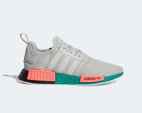 Adidas NMD R1 Grey Teal Signal Coral Shoes FX4353