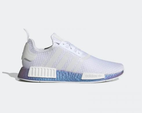 Adidas NMD R1 Metallic Blue Boost Cloud White FV5344