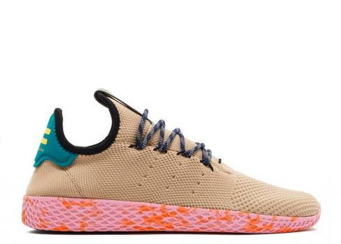 Adidas Pharrell X Tennis Hu Pink Marble Tan Teal BY2672