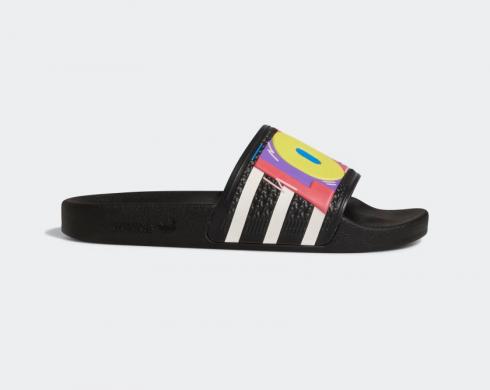 Kris Andrew Small x Adidas Adilette Slide Pride Core Black Cloud White GX6389