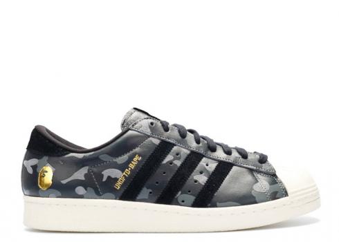 Adidas A Bathing Ape X Undeafeated Superstar 80s Black Camo S74774