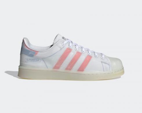 Adidas Originals Superstar Futureshell Cloud White Semi Solar Red Bright Blue FX5544