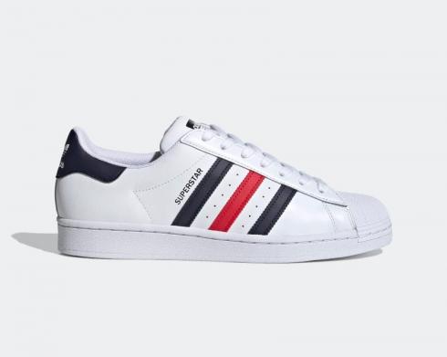 Adidas Superstar Cloud White Scarlet Black Red FX2328