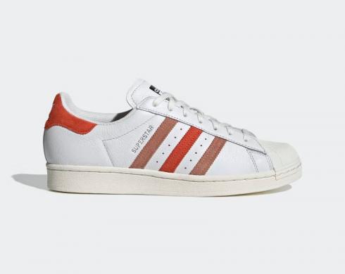 Adidas Superstar Crystal White Preloved Red Clay Strata GZ9380