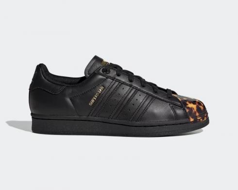 Adidas Superstar Tortoise Core Black Clear Sky Gold Metallic GY1031