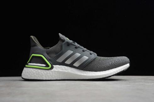 Adidas Ultra Boost 20 Grey Three Signal Green Silver EG4368