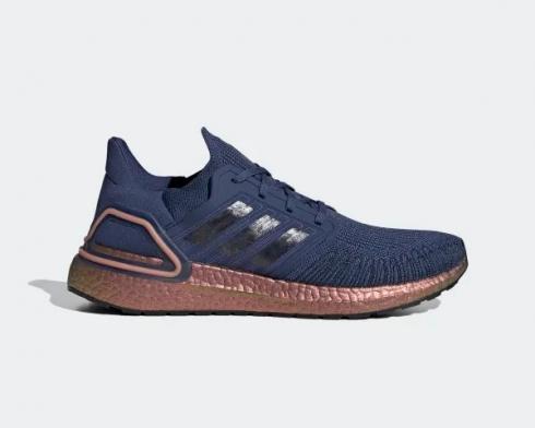 Adidas Ultraboost 20 Tech Indigo Legend Ink Signal Coral FV4394