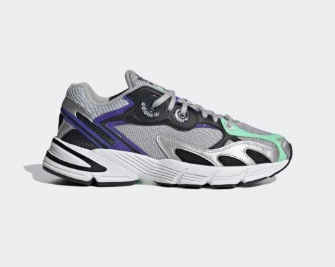 Adidas Astir Silver Mrtallic Core Black Purple Aqua GY1121