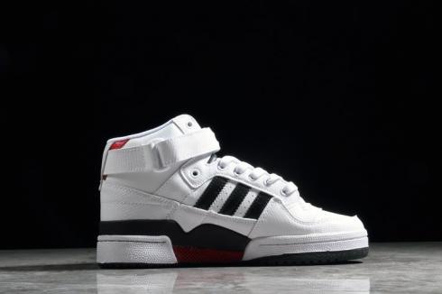 Adidas Forum Mid Footwear White Core Black Red Scarlet BY4375