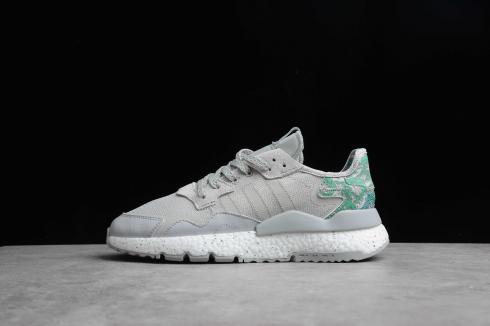 Adidas Nite Jogger 2021 Boost Grey Cloud White Green FW6686