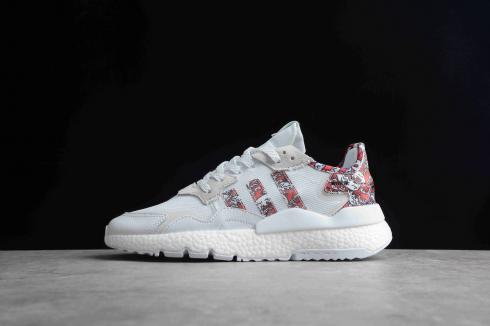 Adidas Nite Jogger Boost Cloud White Red Core Black FW6696