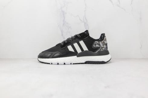 Adidas Originals Nite Jogger Core Black Cloud White Shoes FW6689