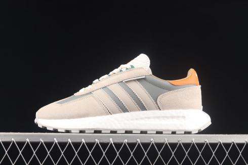 Adidas Originals Retropy E5 Cloud White Grey Orange Shoes GW4412