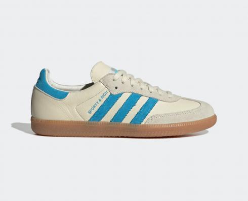 Adidas Samba OG Sporty Rich Cream White Blue Rush Gum IE7096