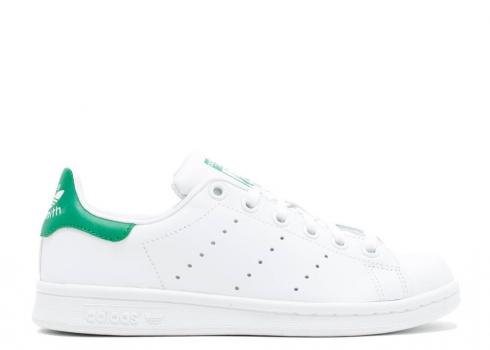 Adidas Stan Smith J White Green Ftwwht M20605