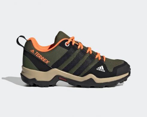 Adidas Terrex AX2R K Wild Pine Core Black Screaming Orange FX4185