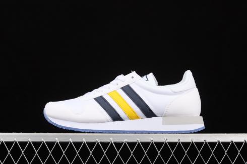 Adidas USA 84 Cloud White Blue Yellow Shoes FW2054