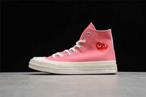 Comme des Garçons PLAY x Converse Chuck Taylor All Star 70 High Bright Pink 168301C