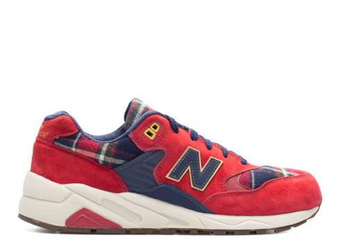 New Balance Womens 580 Elite Tartan Navy Red WRT580WB