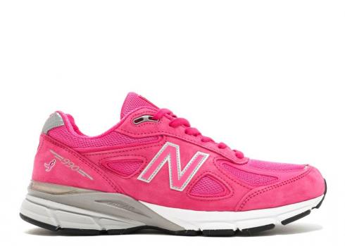 New Balance Womens 990v4 Made In Usa Pink Ribbon Grey W990KM4