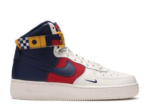 Nike Air Force 1 High Lv8 Gs Multi-color Navy Gym Sail Midnight Red AV7958-100