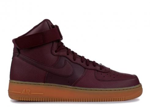 Nike Womens Air Force1 Hi Se Maroon Night 860544-600