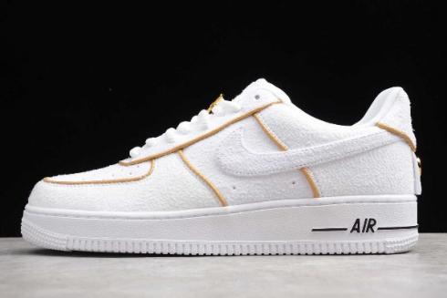 2019 Nike Air Force 1 Low By To You White Metallic Gold Black CD9427 992