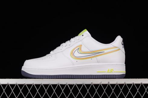 Nike Air Force 1 07 Low White Midnight Blue Green BS8871-901