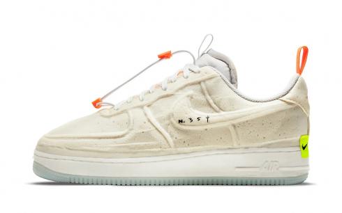 Nike Air Force 1 Experimental White Sail Atomic Orange Black CV1754-100