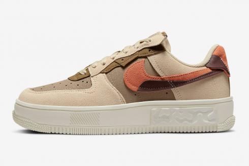 Nike Air Force 1 Fontanka Rattan Madder Root Burgundy Crush Khaki DR0150-200