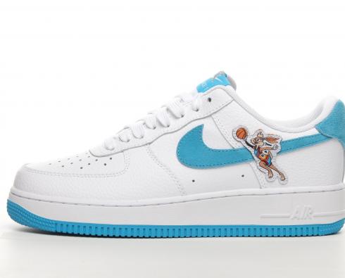 Nike Air Force 1 LV8 Low White Blue Running Shoes DJ7998-100