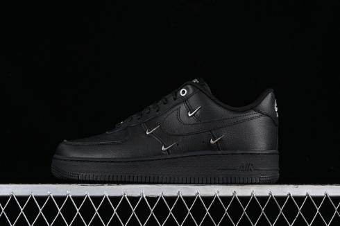 Nike Air Force 1 Low Black Silver Mini Swoosh HQ1180-001