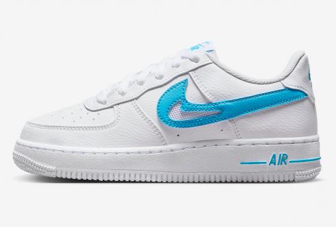 Nike Air Force 1 Low GS White Aqua FN7793-100