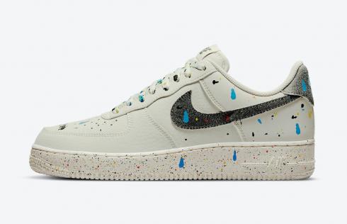 Nike Air Force 1 Low Paint Splatter Light Bone Black CZ0339-001