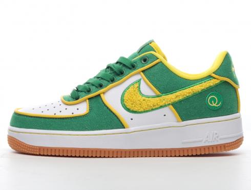 Nike Air Force 1 Low Supreme Queens Pine Green Gold Dart White 318931-300