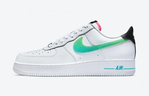 Nike Air Force 1 Low White Bright Crimson Laser Blue Black DJ5148-100