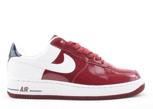 Nike Air Force 1 Premium Lebron Navy White Midnight Red Team 309096-611