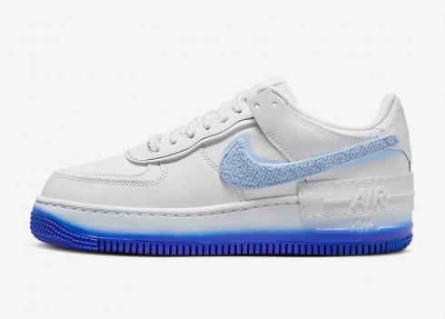 Nike Air Force 1 Shadow Chenille Swoosh White Blue Tint FJ4567-100