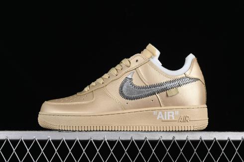 Off-White x Nike Air Force 1 07 Low Metal Gold OW Silver DX1419-900