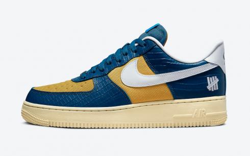 Undefeated x Nike Air Force 1 SP 5 On It Court Blue White Goldtone DM8462-400