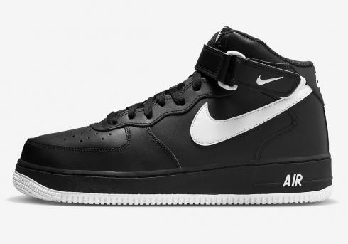 Nike Air Force 1 Mid 07 Black White Sole DV0806-001