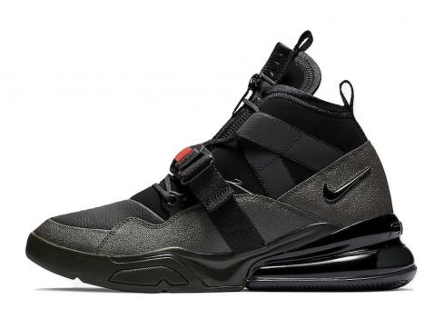 Nike Air Force 270 Utility Sequoia Black Habanero Red AQ0572-300