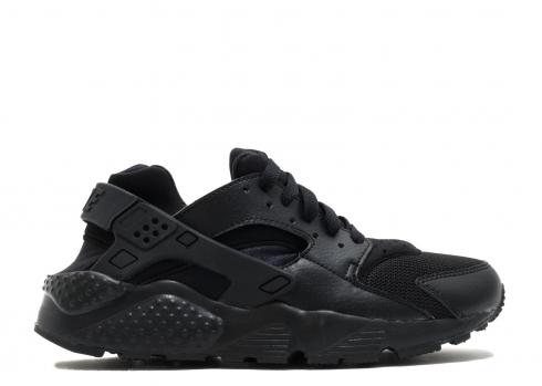 Huarache Run GS Triple Black Black 654275-016