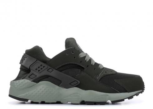 Nike Huarache Run Gs Sequoia Dark Black Stucco 654275-303