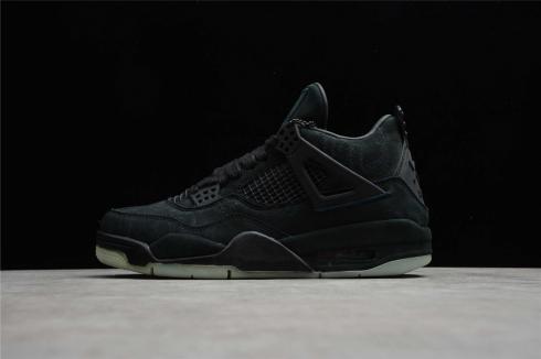 Air Jordan 4 Retro Black Clear Glow Basketball Shoes 749347