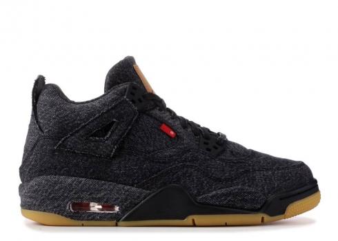 Air Jordan 4 Retro Levis Nrg Bg Gs Black AQ9103-001