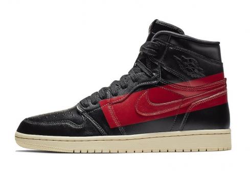 Air Jordan 1 Retro High OG Defiant Couture Black Gym Red Muslin BQ6682-006