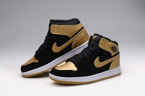 mens black and gold nike shoes