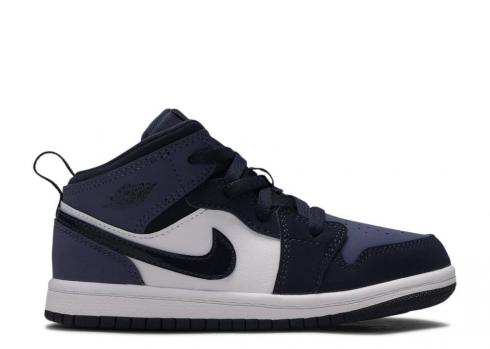 Air Jordan 1 Mid Td Purple White Sanded Obsidian 640735-445